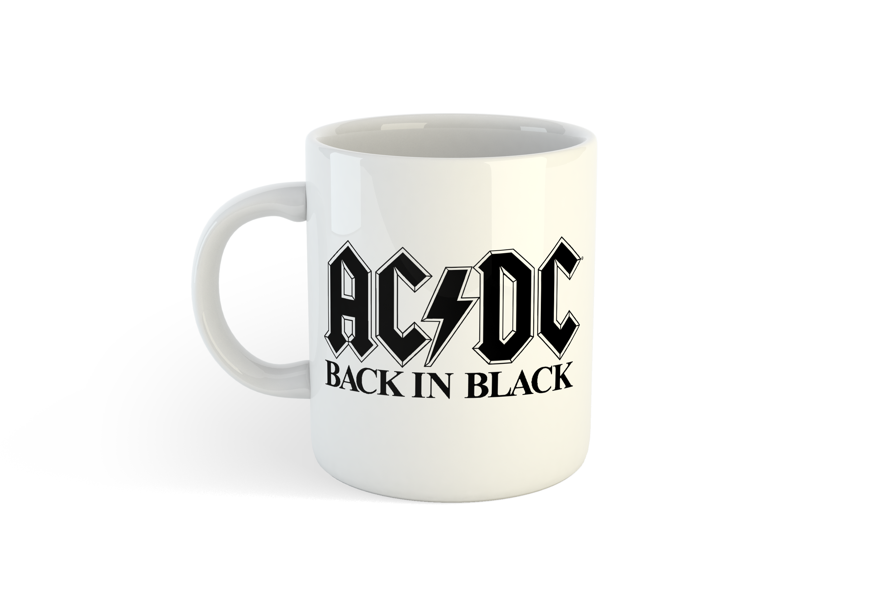 Back in Black White Mug – AC/DC