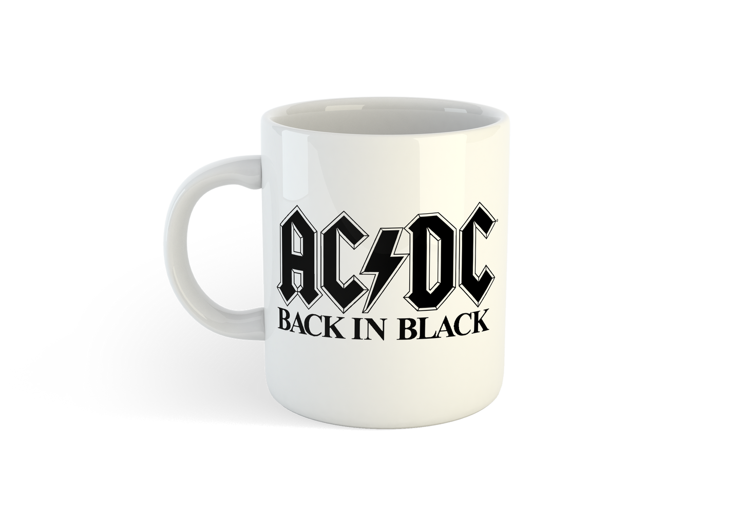 Back in Black White Mug