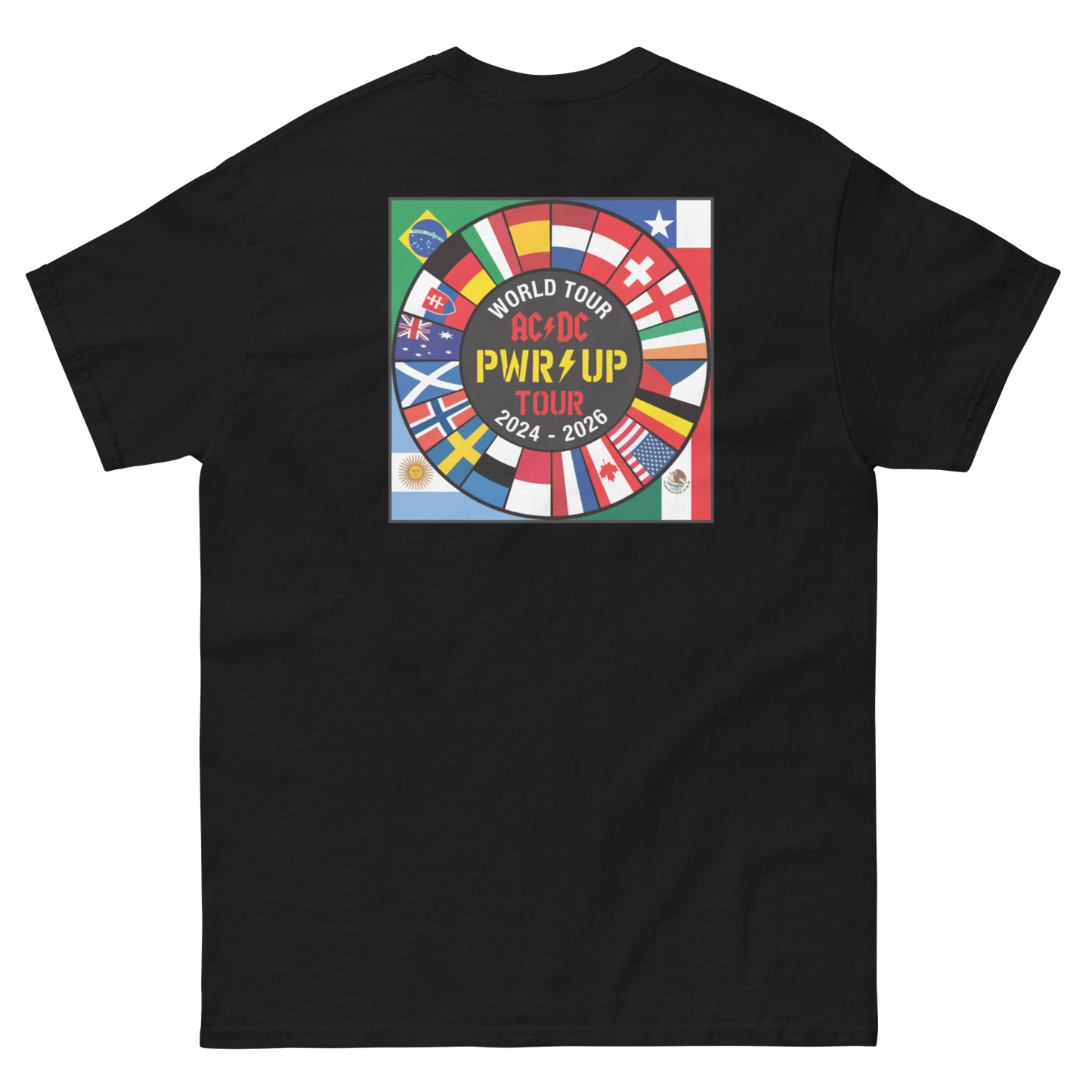 PWR UP World Tour Flags T-Shirt *