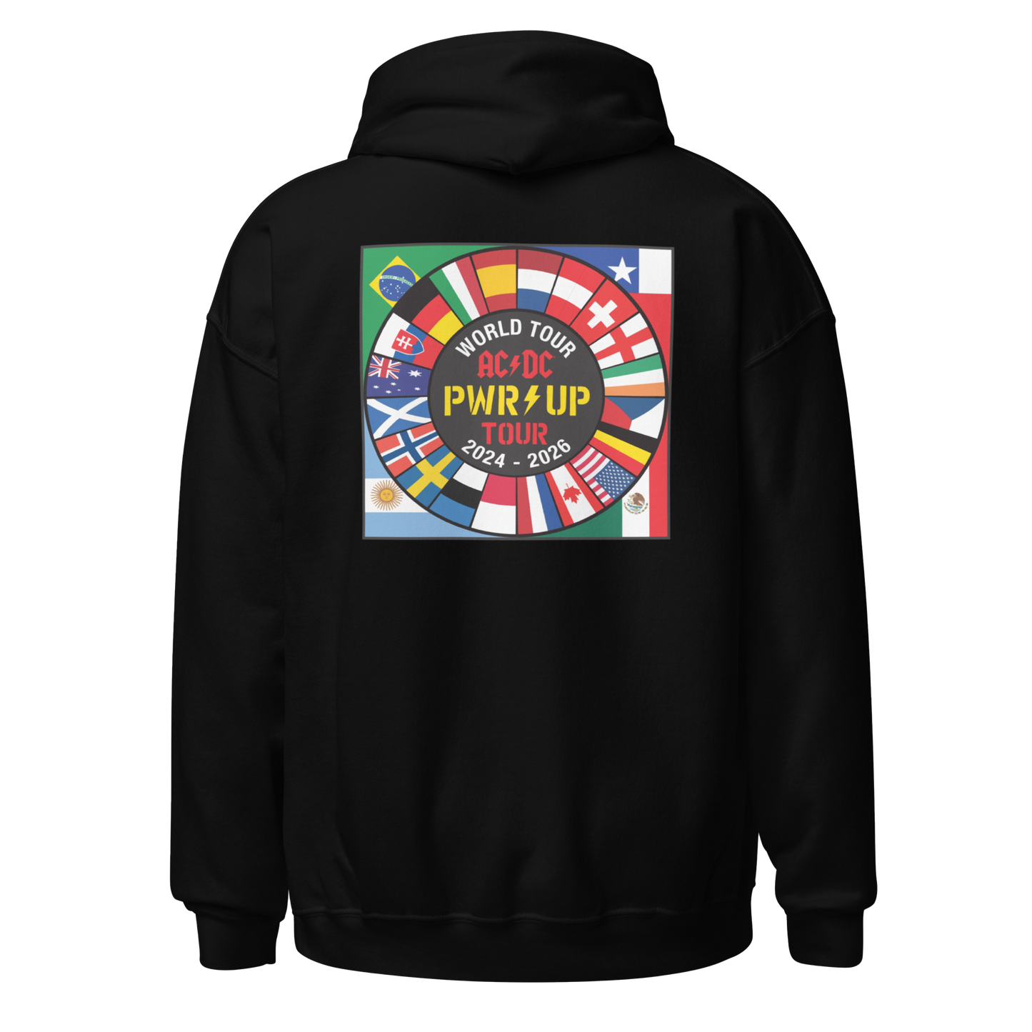 PWR UP World Tour Flags Hoodie *