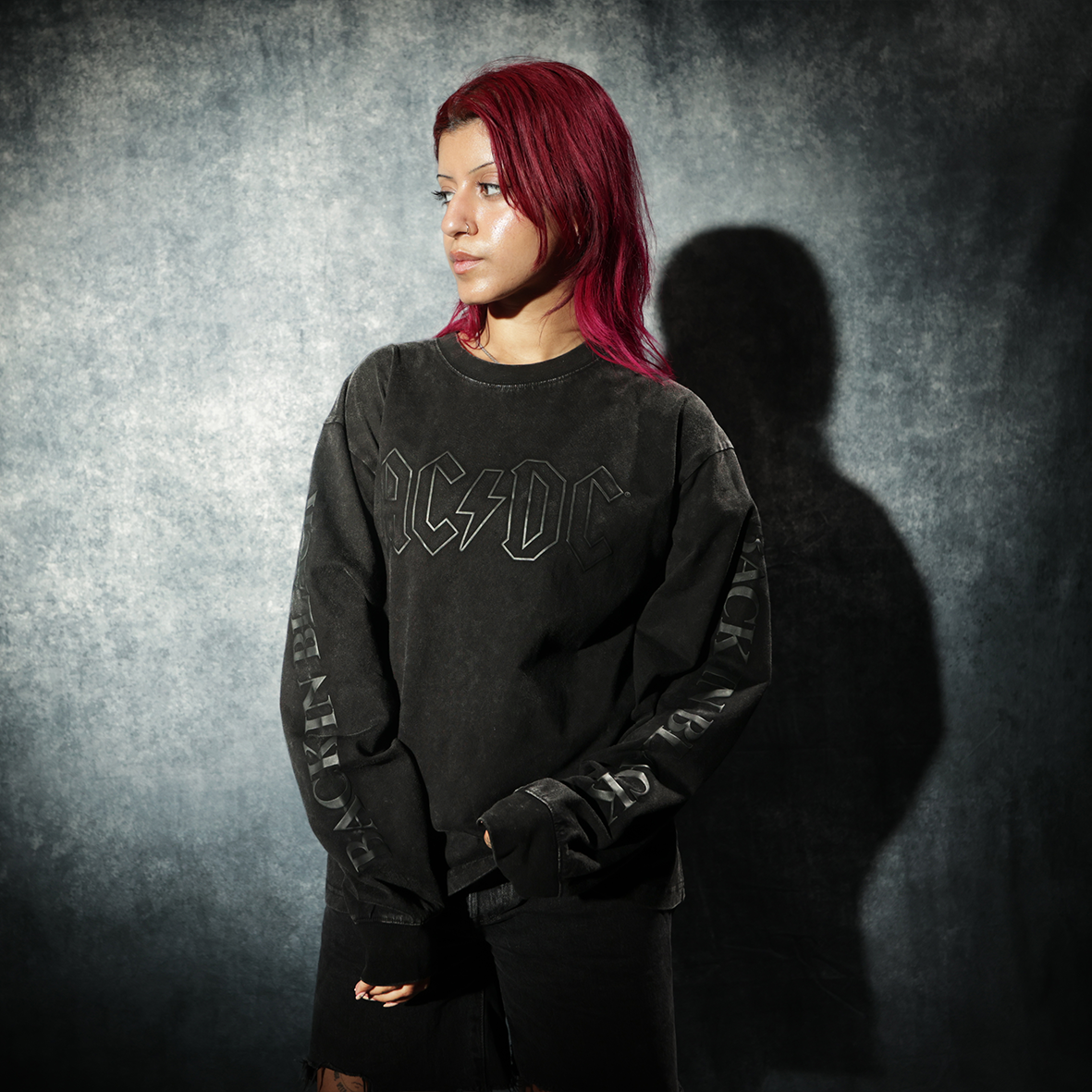 Back in Black Anniversary Puff Print Longsleeve*