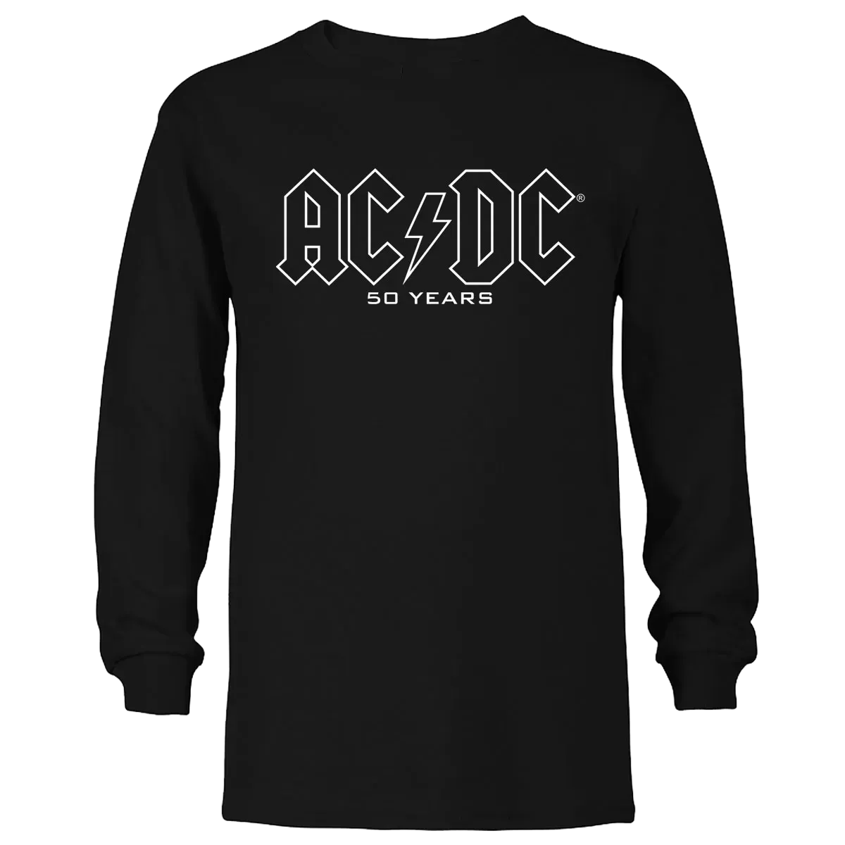 AC/DC 50 Years Classic Logo Kids Black Longsleeve