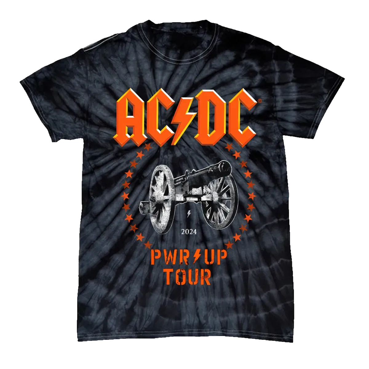 acdc tie dye shirt