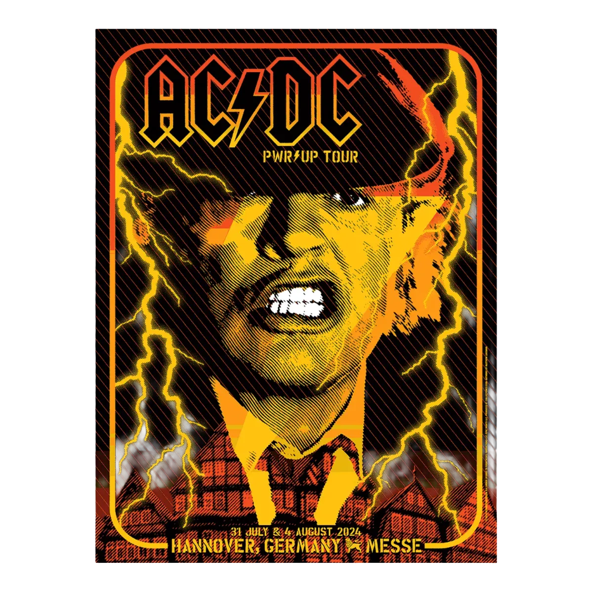 AC/DC Hannover Tour 2024 Poster