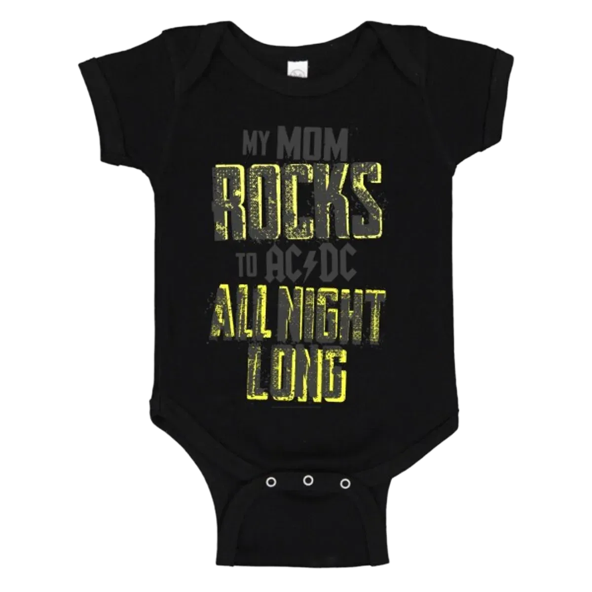 AC/DC Mom Rocks All Night Long Newborn/Infant Onesie