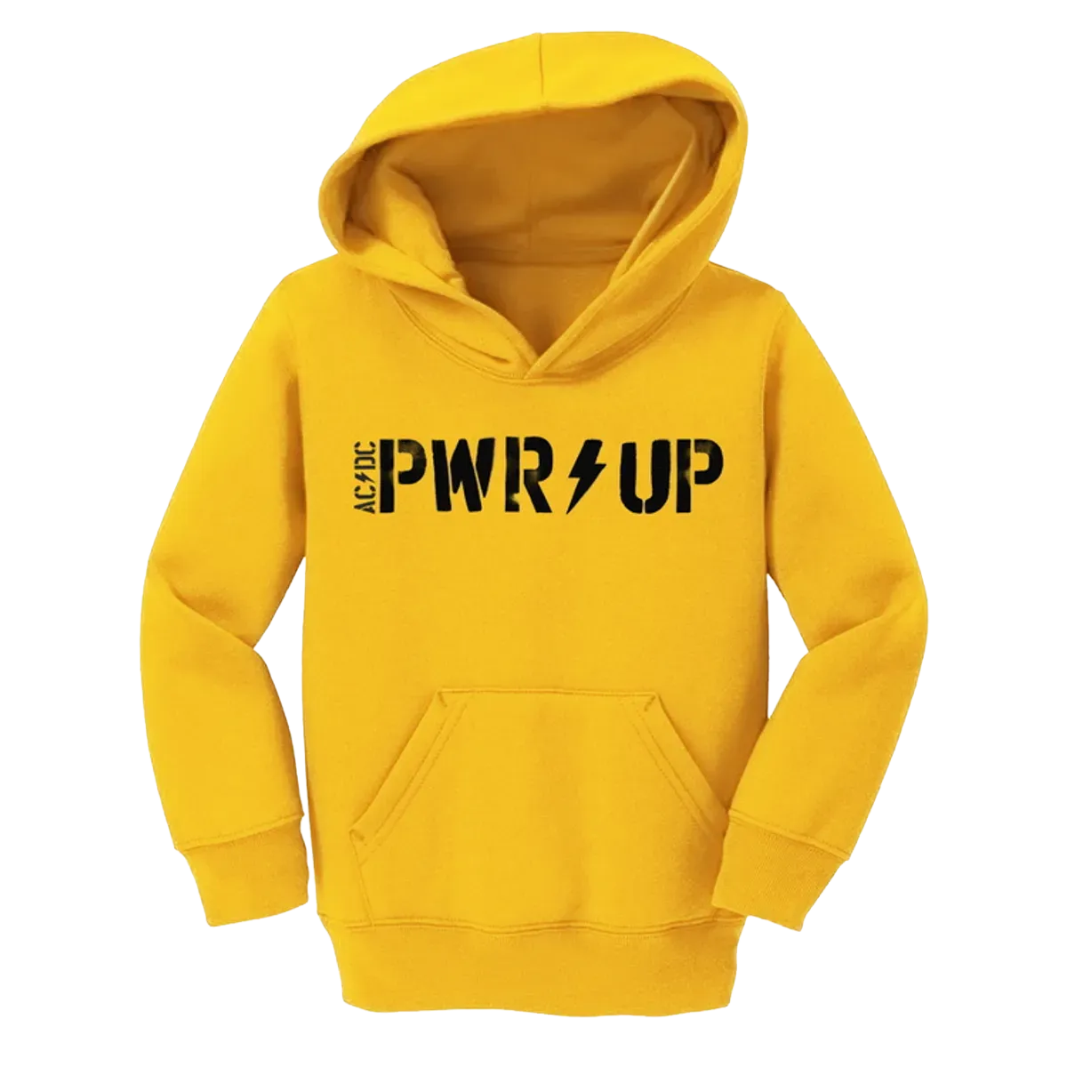 AC/DC POWER UP - Logo Youth Yellow Hoodie
