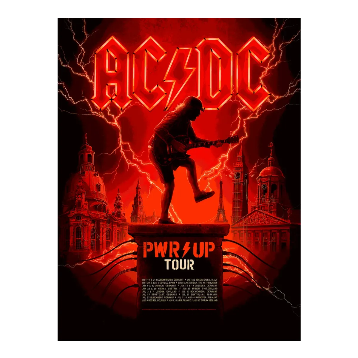 AC/DC PWR UP Tour 2024 Poster