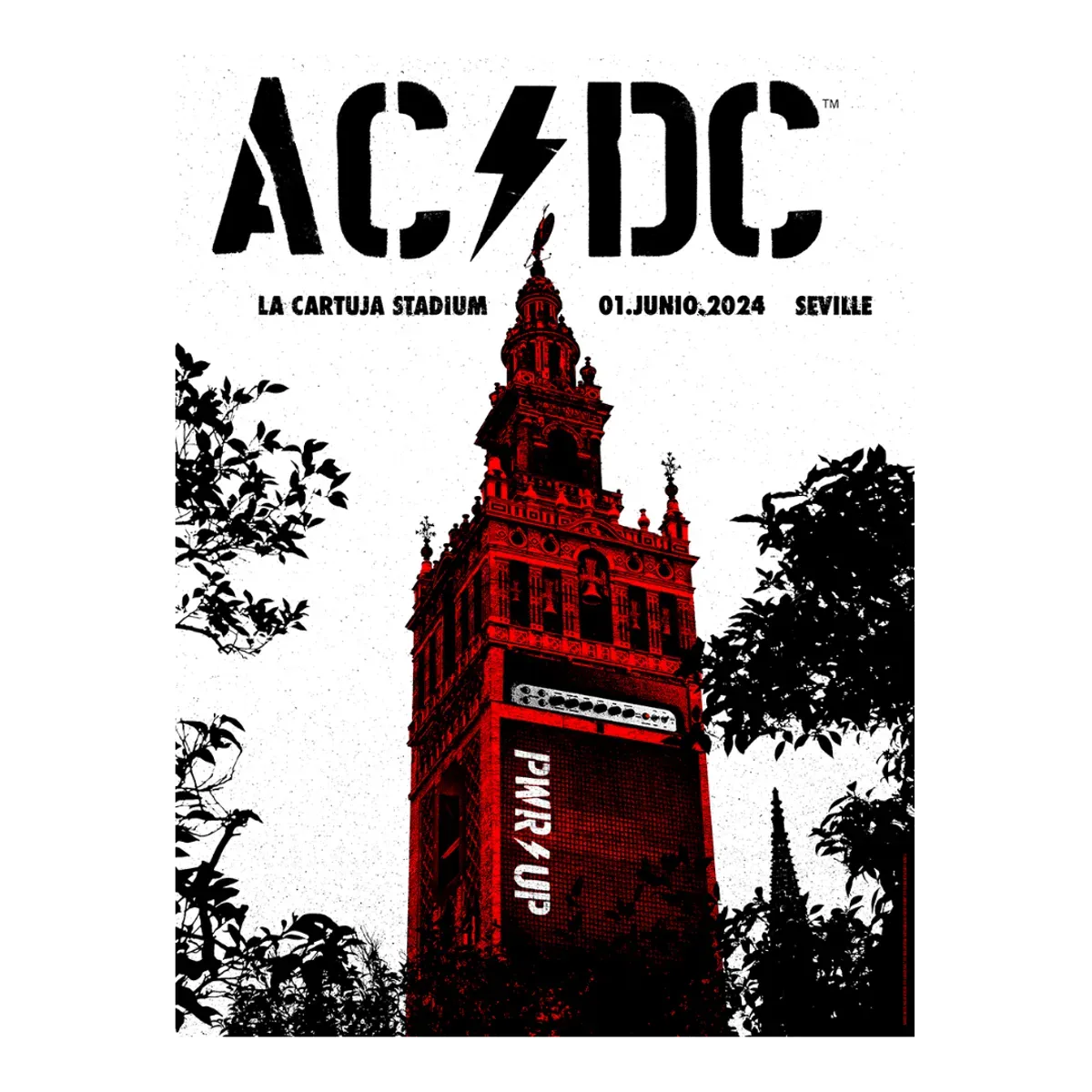AC/DC Seville Tour 2024 Poster