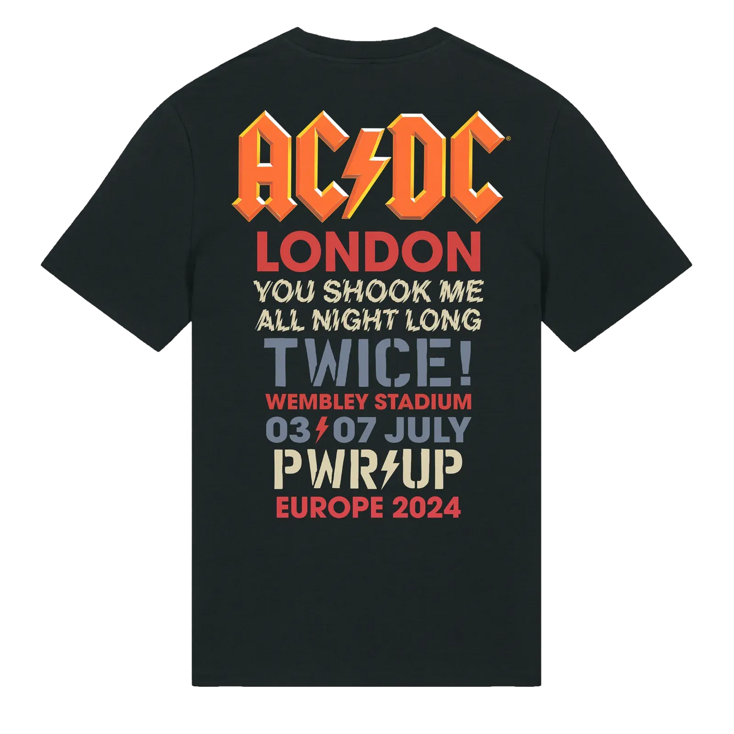 AC/DC Union Jack London 2024 Tour T-shirt