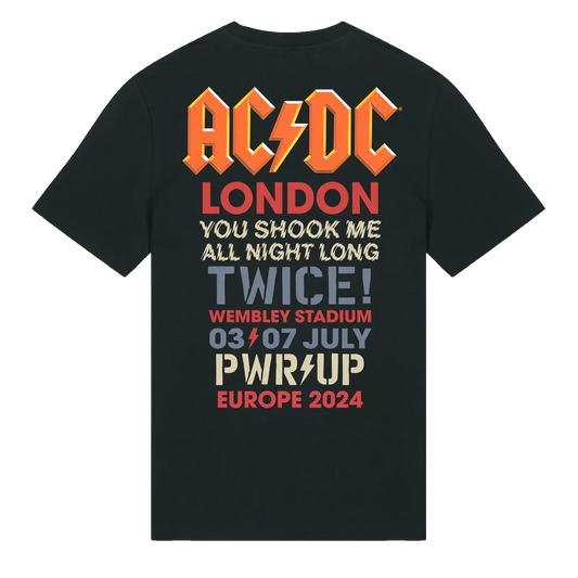 AC/DC Union Jack London 2024 Tour T-shirt