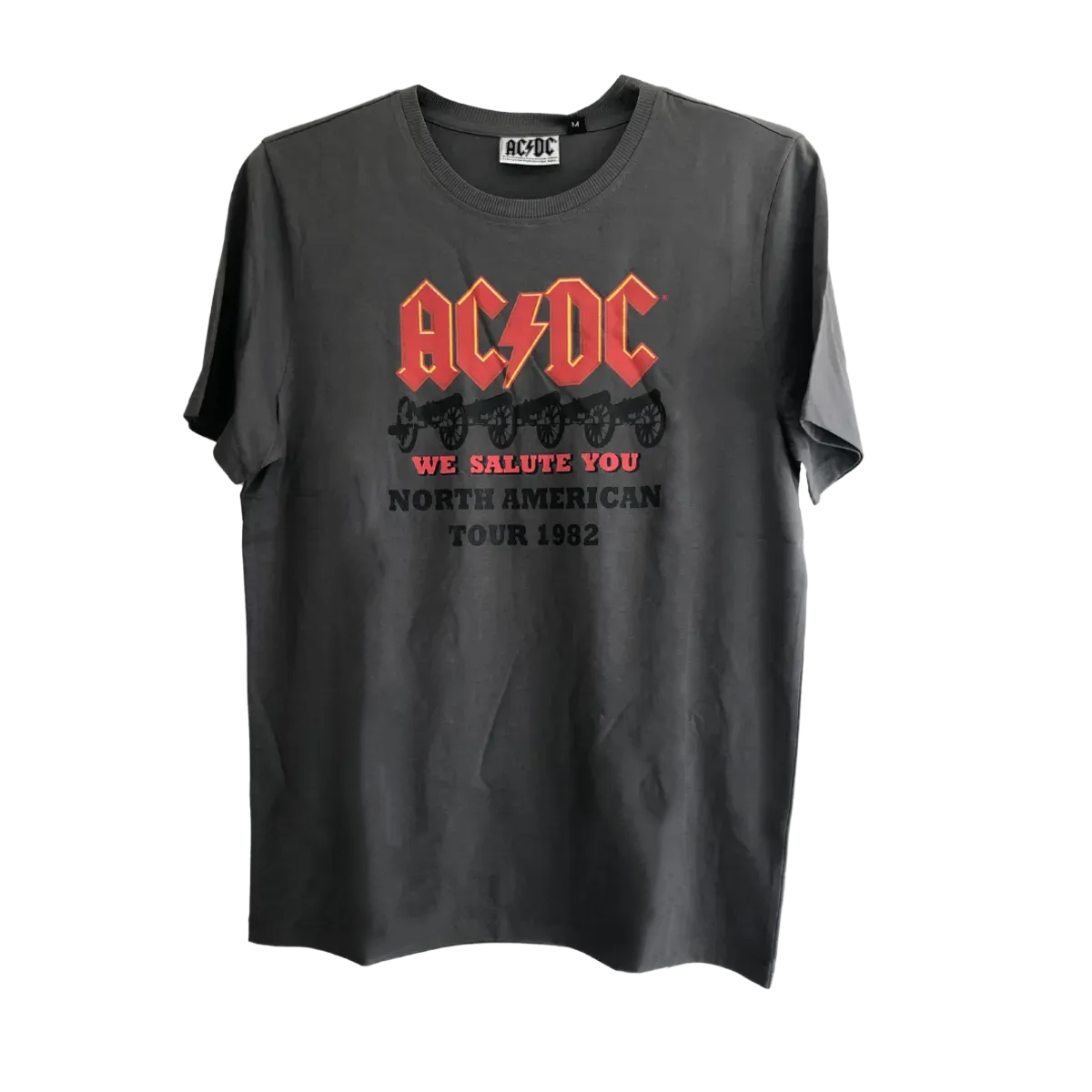 AC/DC We Salute You North American Tour 1892 Mens Grey T-Shirt