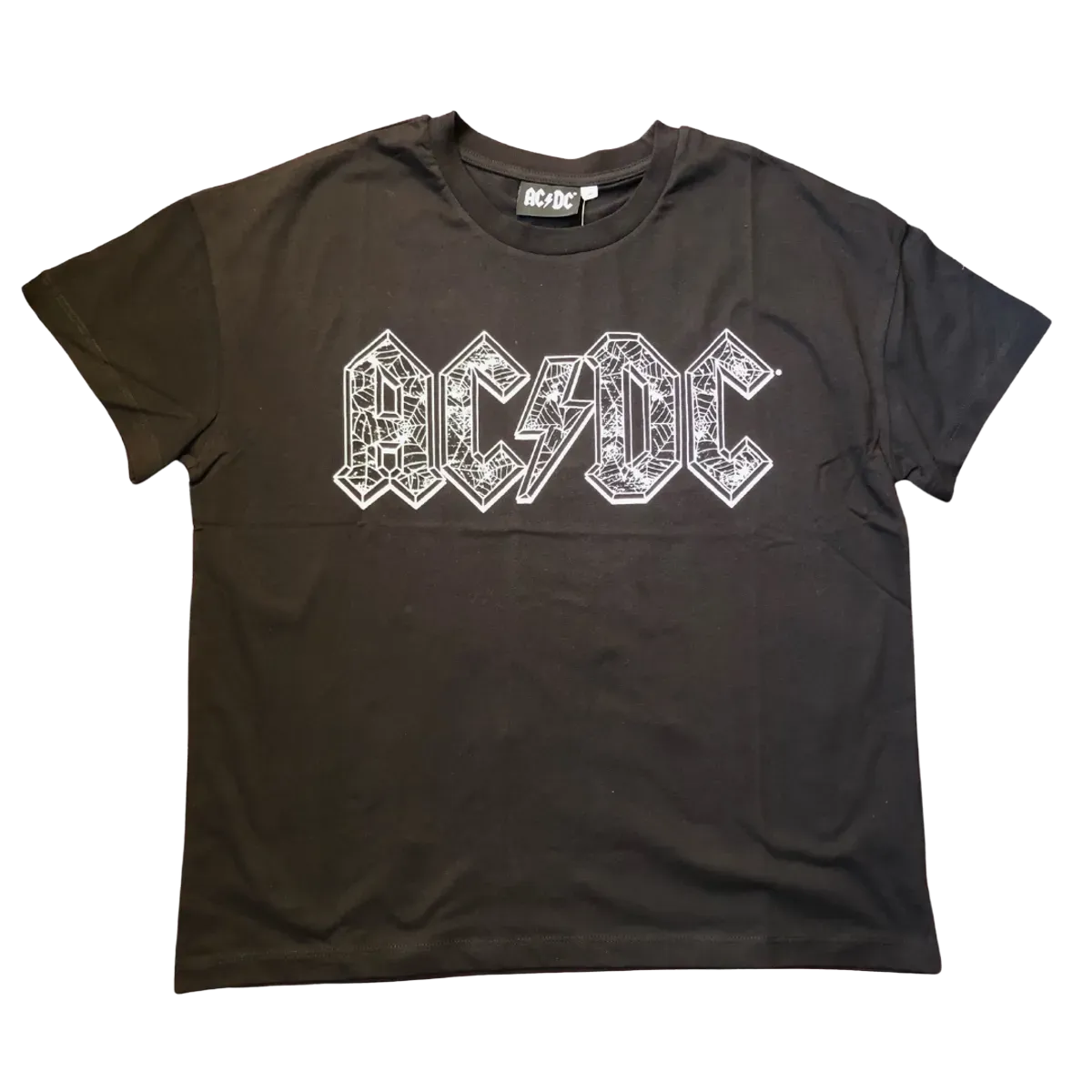AC/DC Webbed Logo Black T-Shirt
