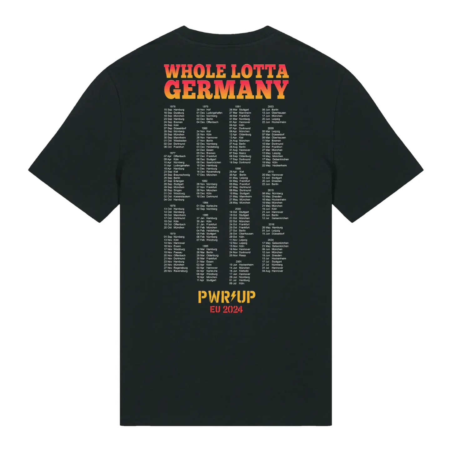 Whole Lotta Germany 2024 Tour T-shirt
