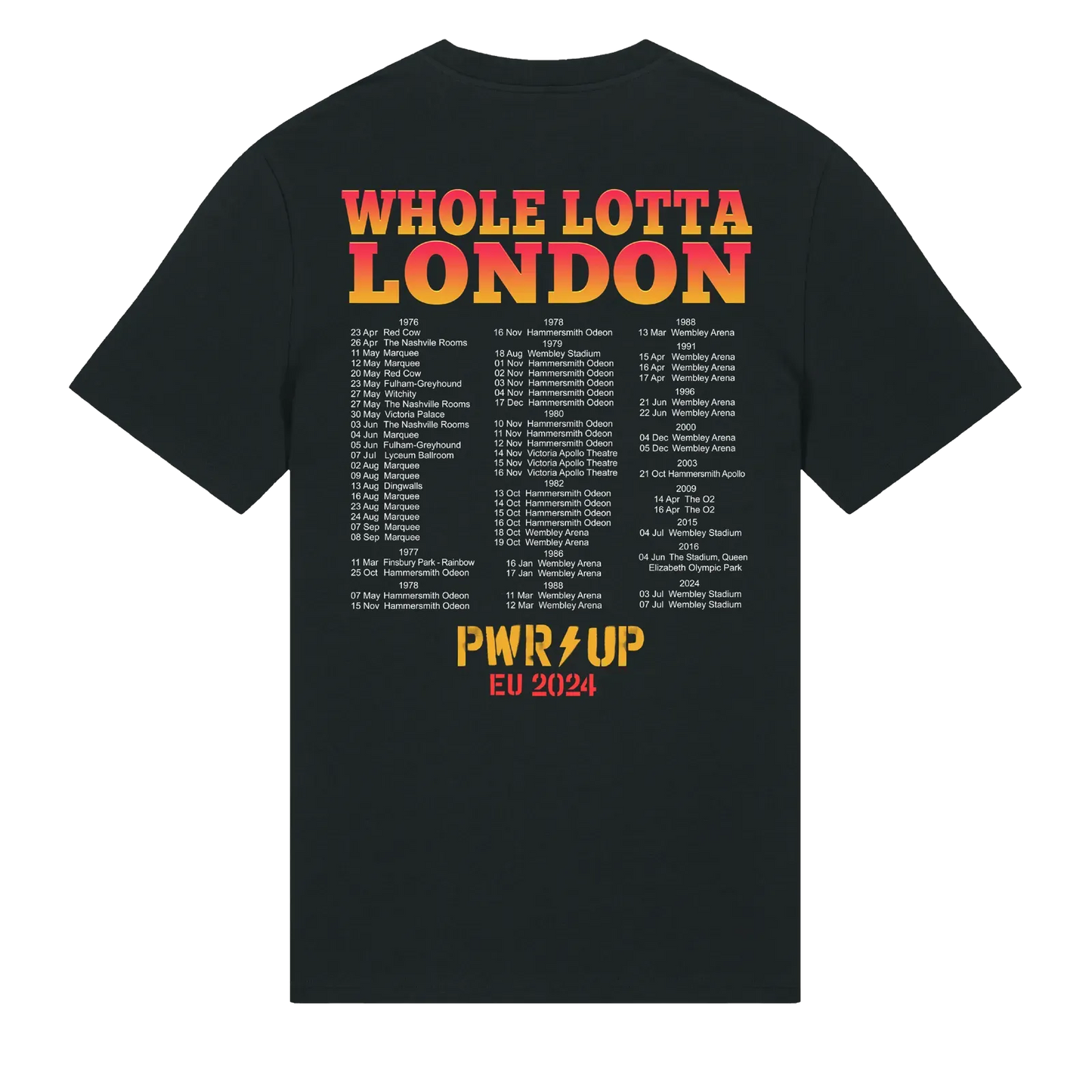 AC/DC Whole Lotta London 2024 Tour T-shirt