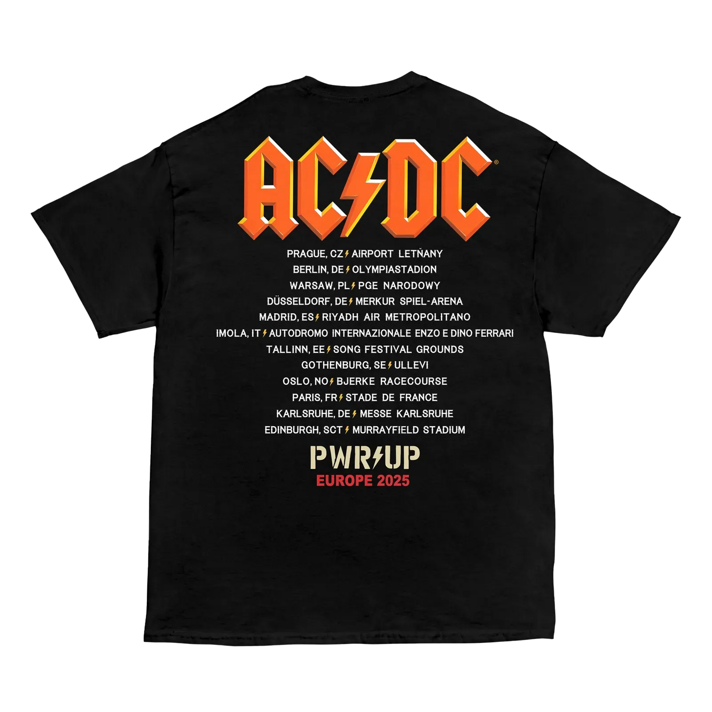 Angus Amps PWR UP Tour T-Shirt