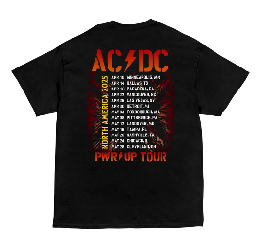 Angus Bolts PWR UP US Tour T-Shirt