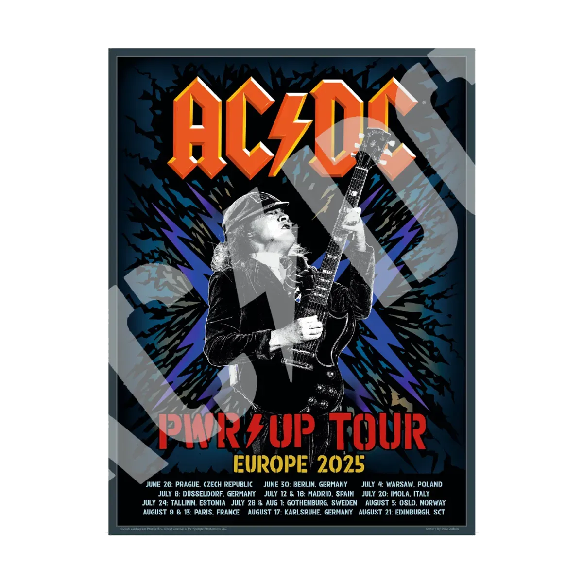 Angus PWR UP EU Tour Poster