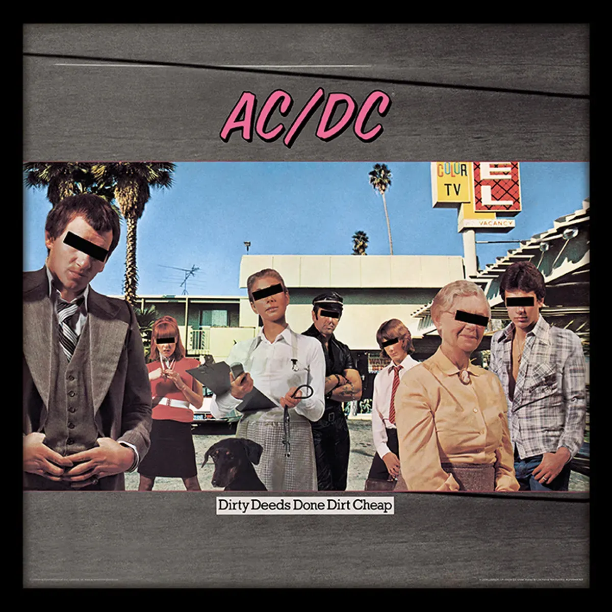 Dirty Deeds Done Dirt Cheap 12" Album Cover Framed Print