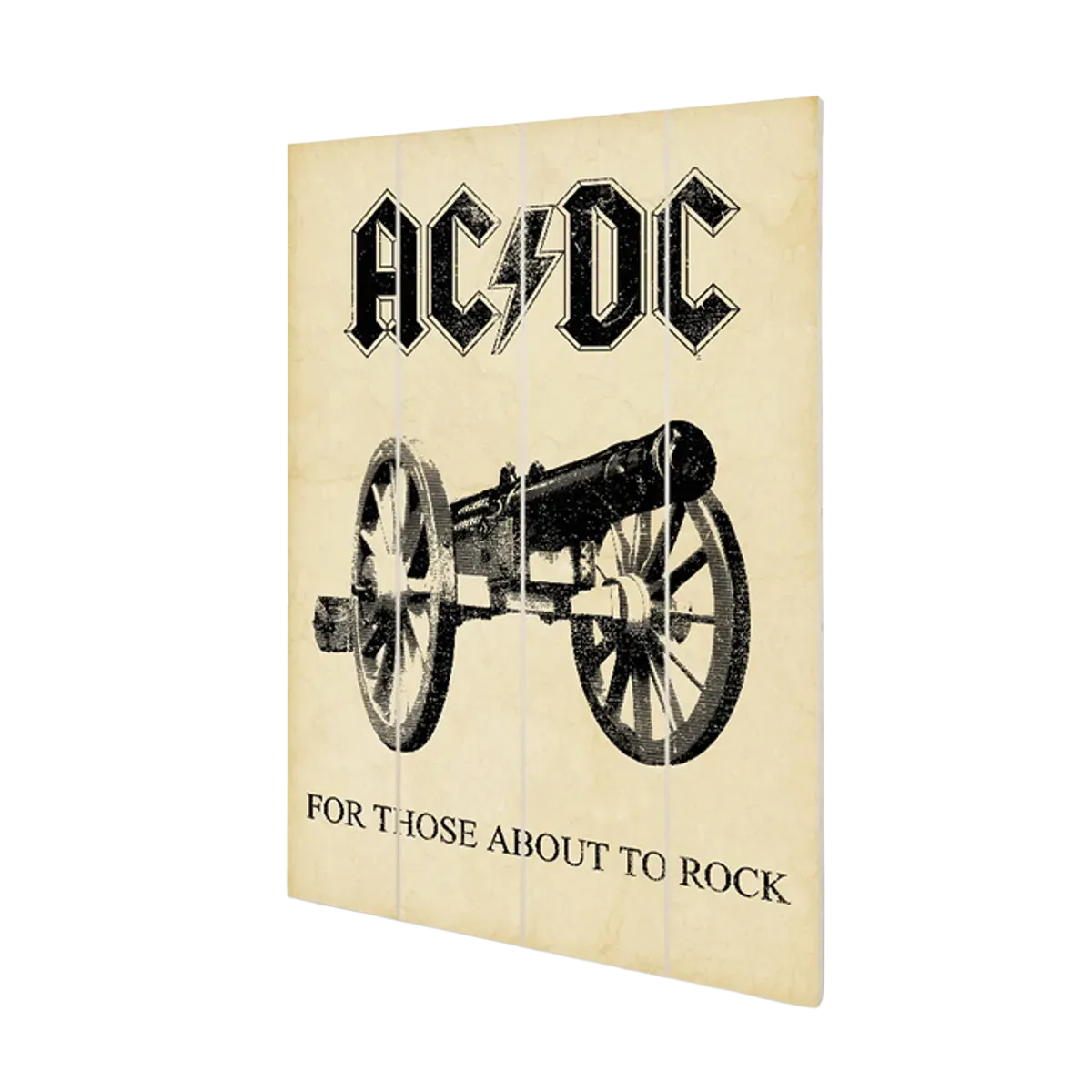 For Those About To Rock Wood Print