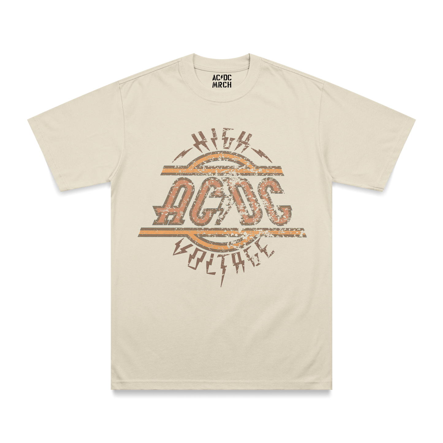 High Voltage Distressed T Shirt