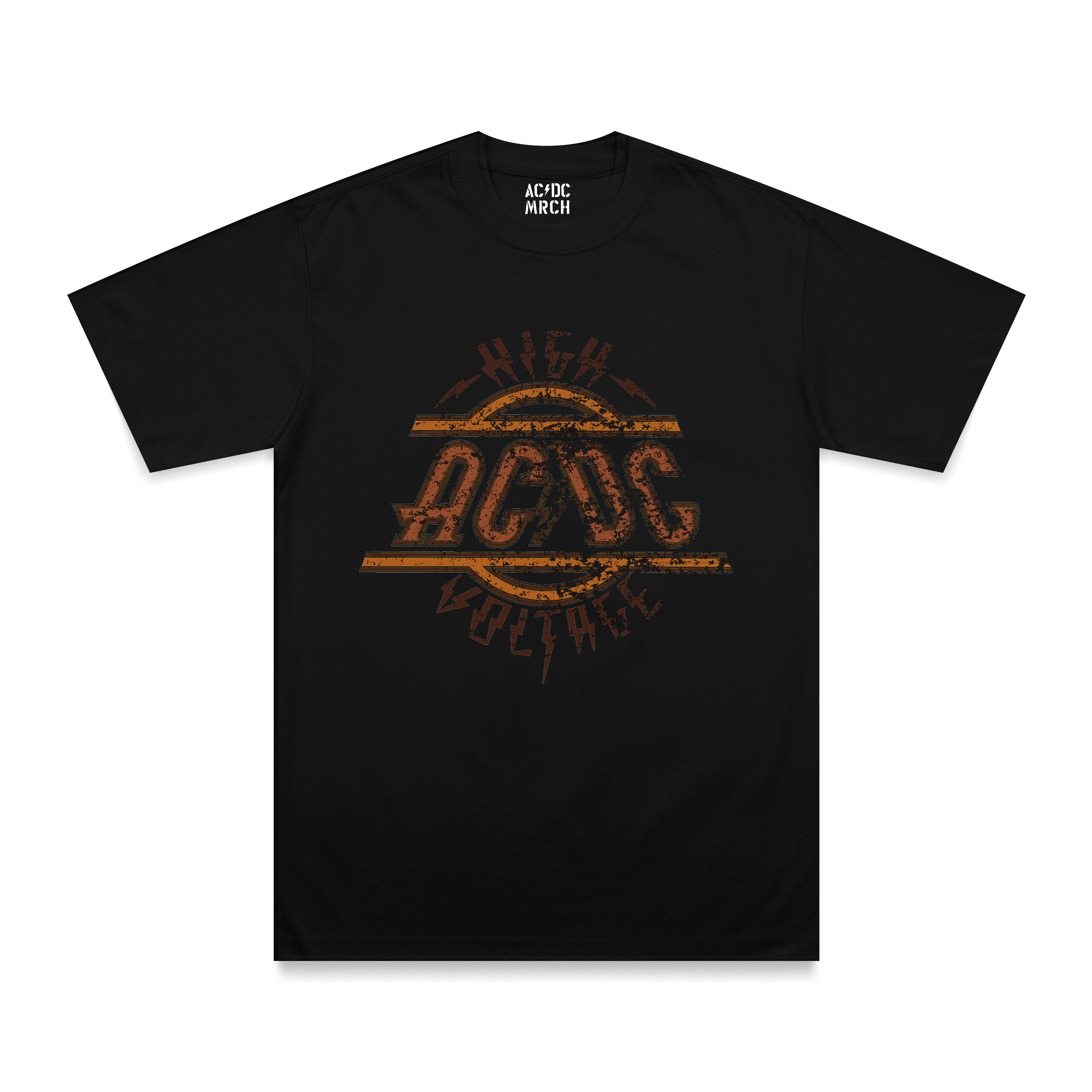 AC/DC HIGH VOLTAGE Tシャツ 1975 ブラック黒 High Voltage T-shirt – AC/DC