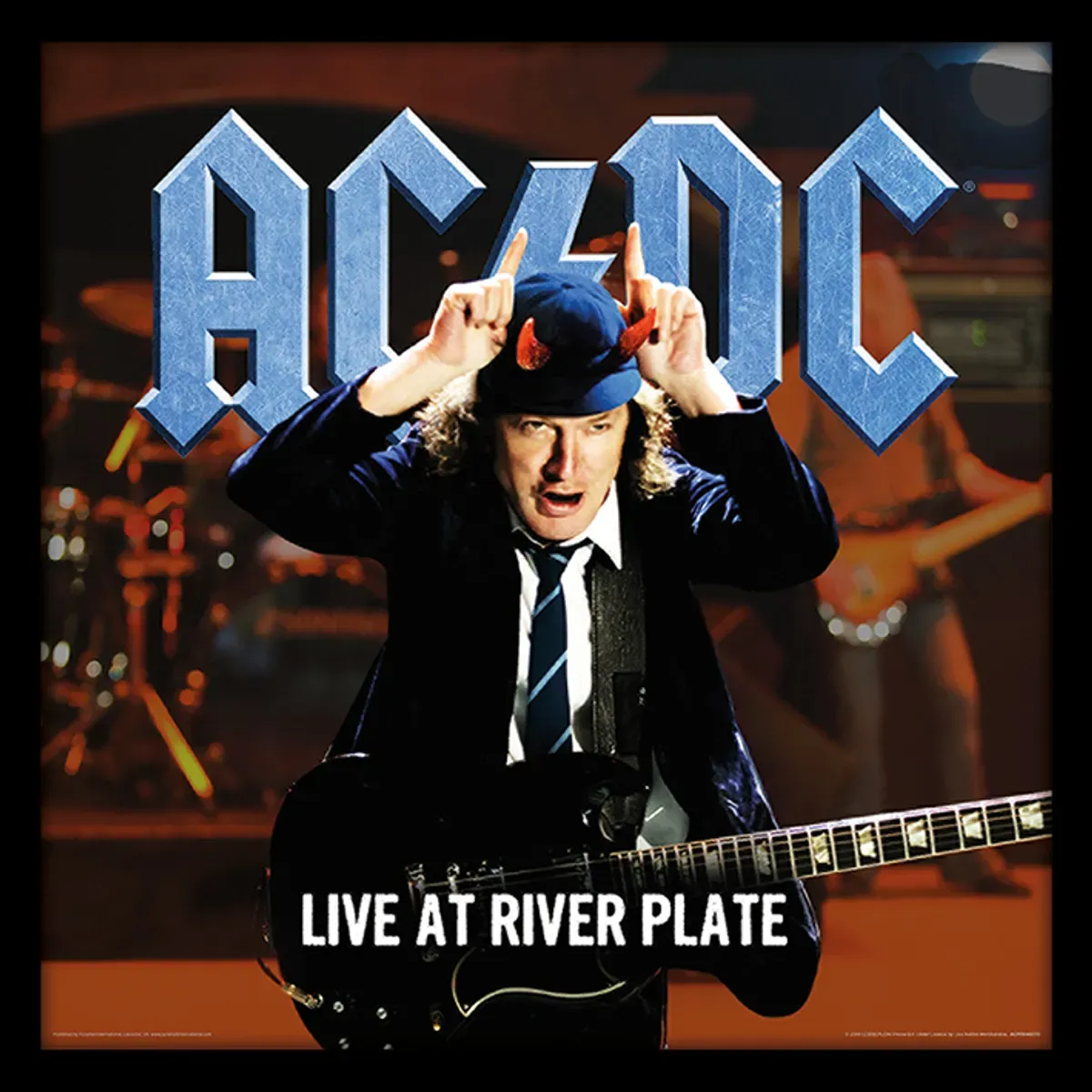Live At River Plate 12" Album Cover Framed Print