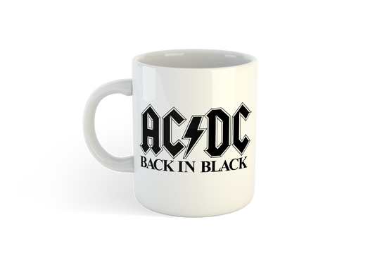 Back in Black White Mug