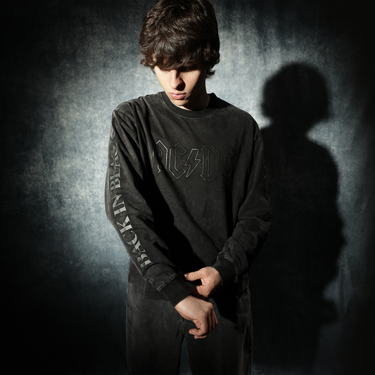 Back in Black Anniversary Puff Print Longsleeve*