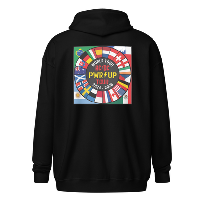 PWR UP World Tour Flags Zip Hoodie *