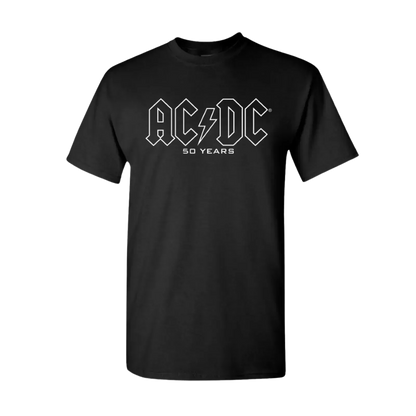 AC/DC 50 Years of Logos T-Shirt