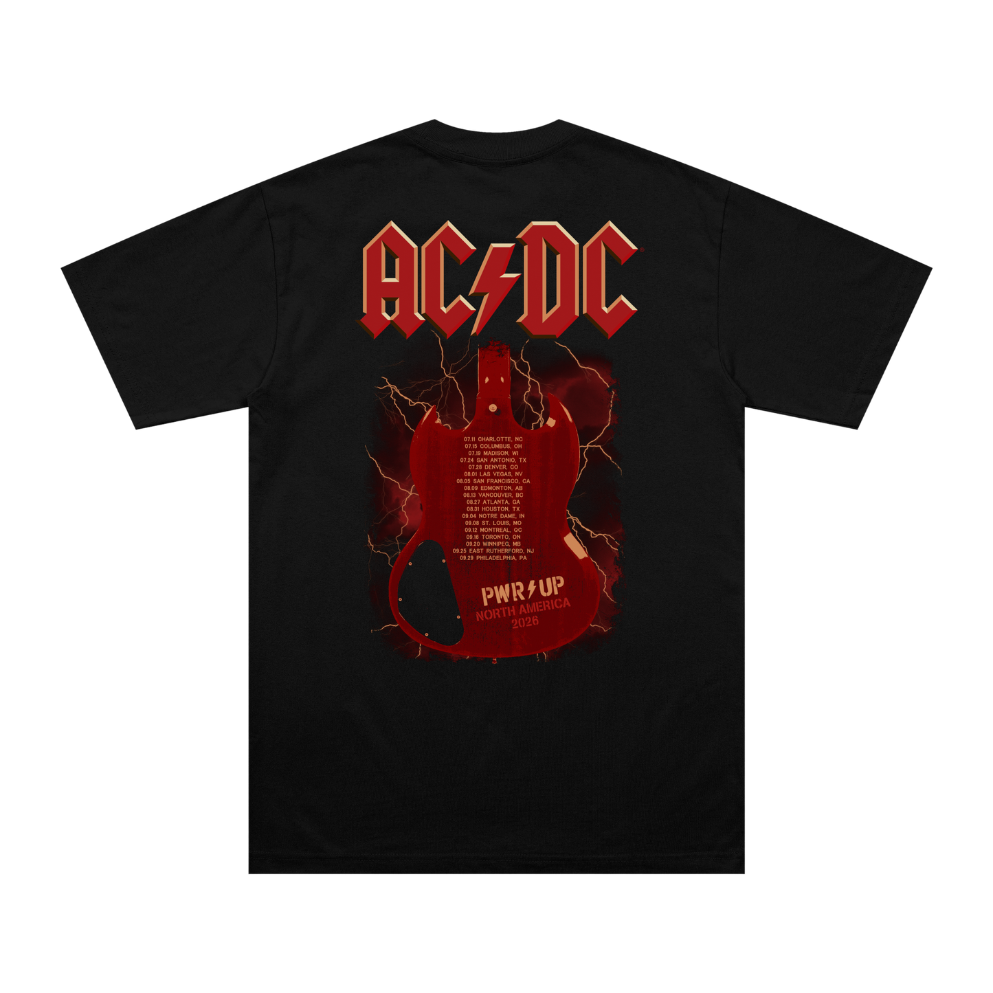 Angus Gibson PWR UP Tour T-Shirt