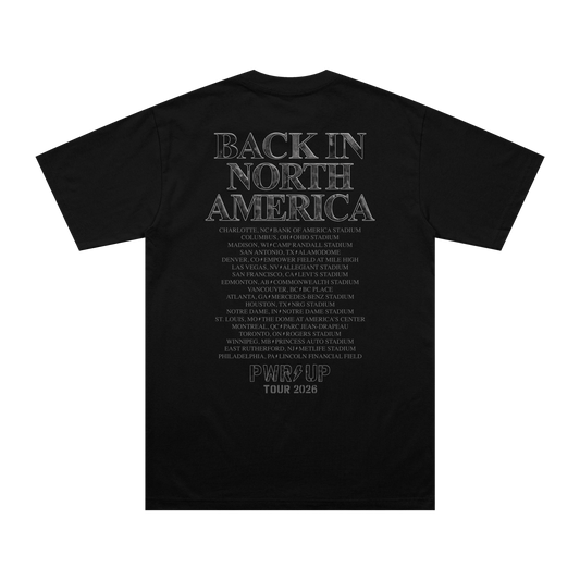 Back in Black PWR UP Tour T-Shirt