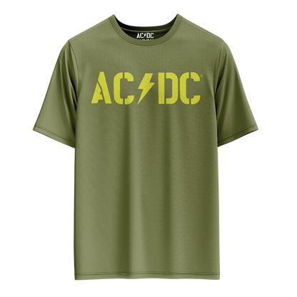 Olive Green Logo PWR UP Tour T-Shirt