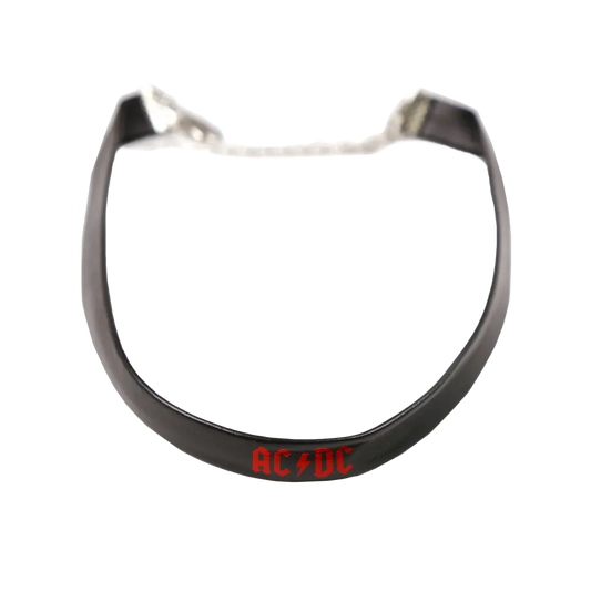AC/DC - Red Logo Black Choker