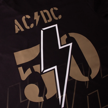 AC/DC 50 Years Gold Football T-shirt