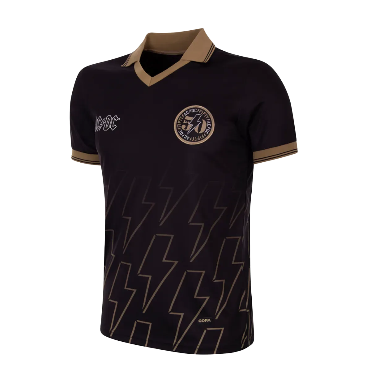 AC/DC 50 Years Gold Football T-shirt