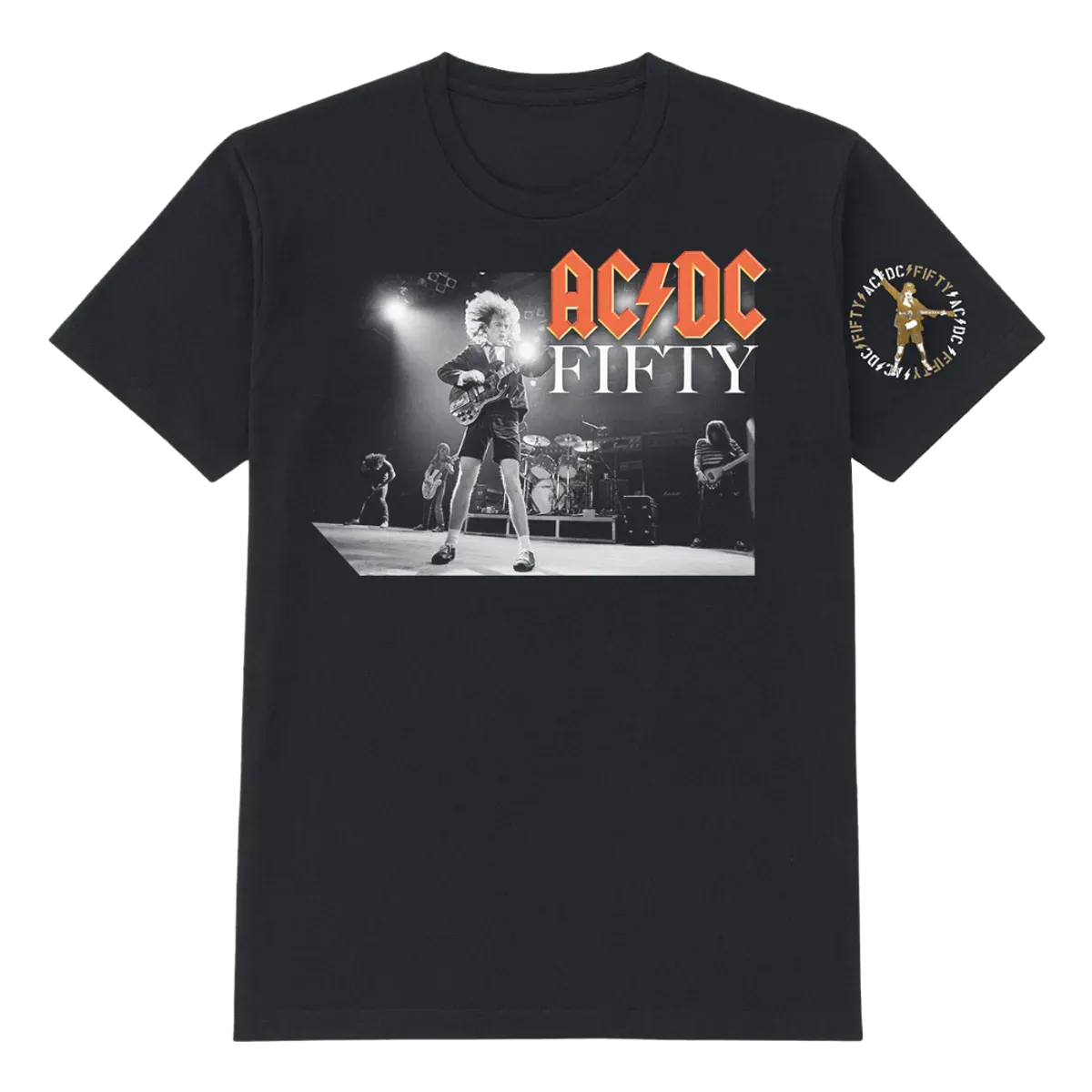 AC/DC 50 Years of Angus Black T-Shirt