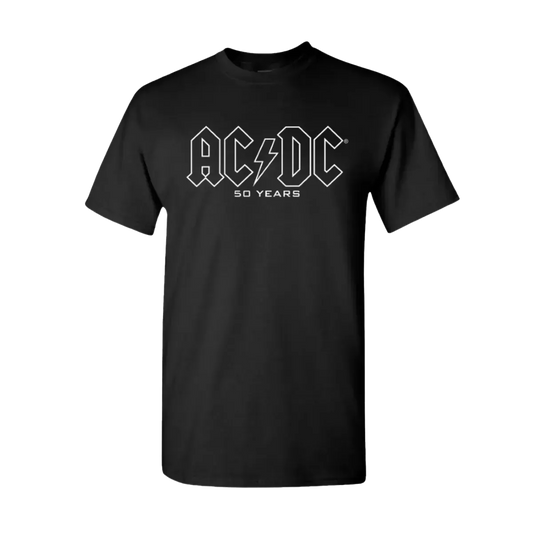 50 Years of AC/DC Logos T-Shirt