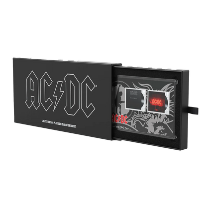 AC/DC Albums Platinum Stamps Souvenir Sheet from Royal Mail