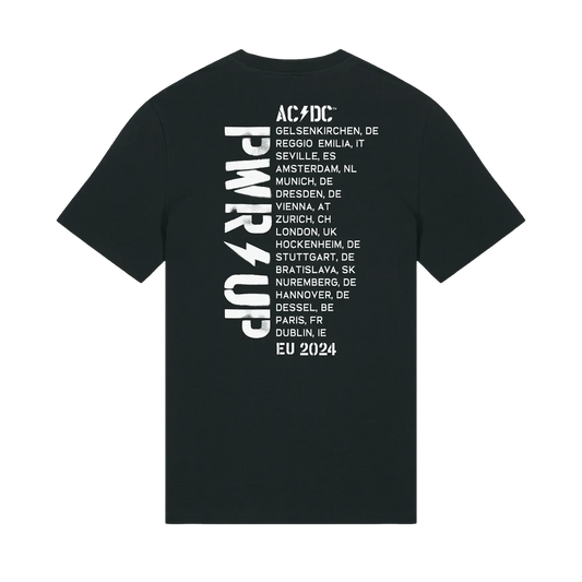 AC/DC B&W Photo 2024 Tour T-shirt