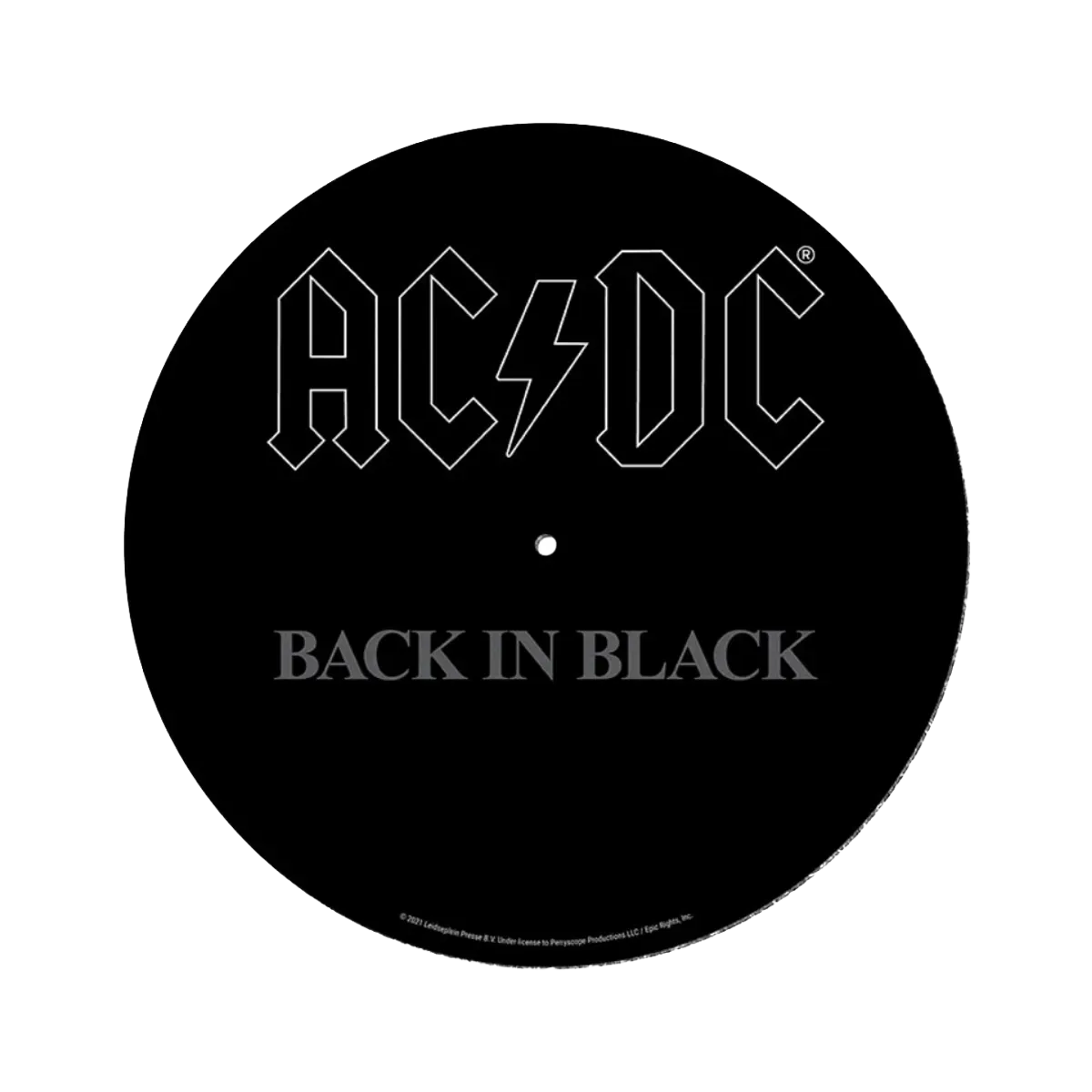 AC/DC Back In Black Record Slip Mat