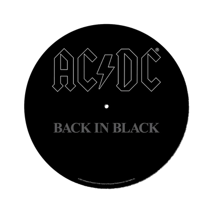 AC/DC Back In Black Record Slip Mat