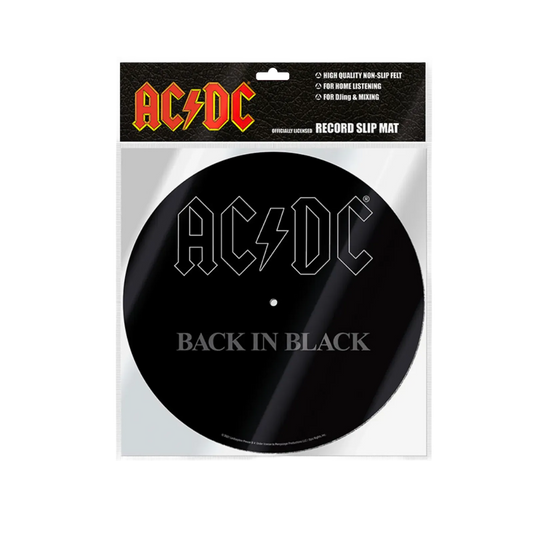 AC/DC Back In Black Record Slip Mat