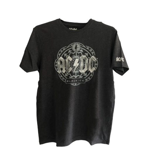 AC/DC Black Ice Grey T- Shirt