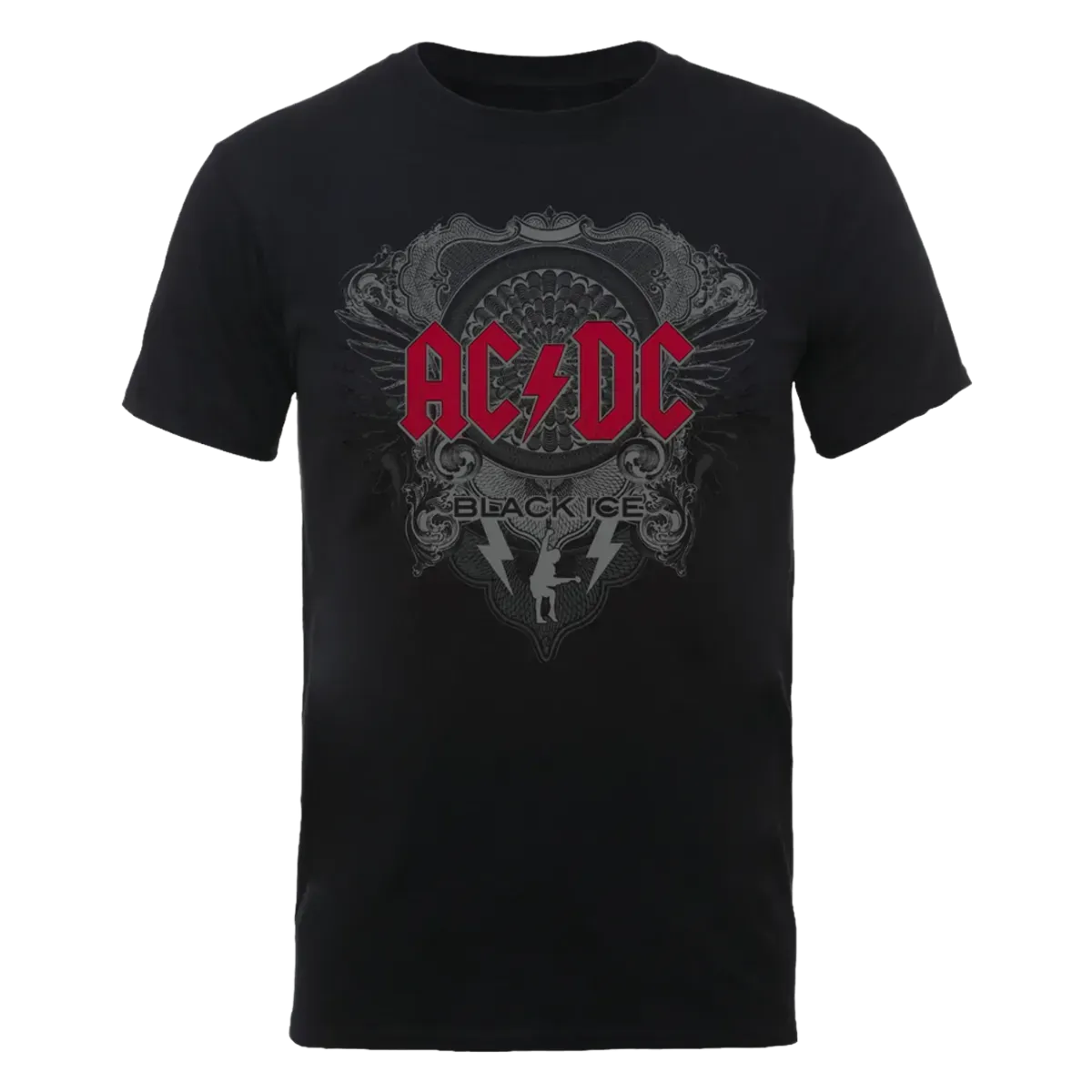AC/DC Black Ice Red Logo T Shirt