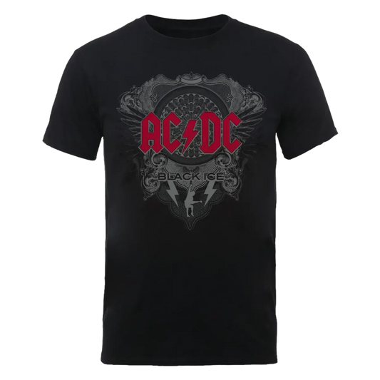 AC/DC Black Ice Red Logo T Shirt