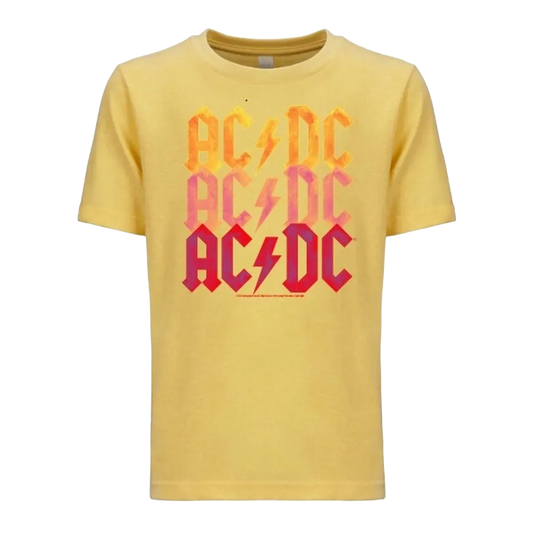 AC/DC Burning Sun Design Youth T-Shirt