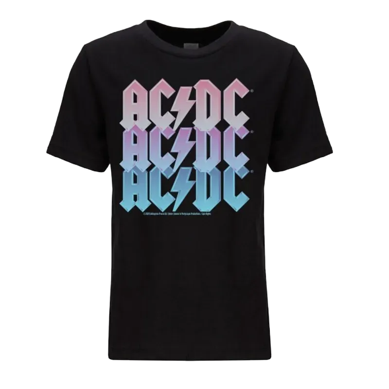 AC/DC Cool Blue Design Youth T-Shirt