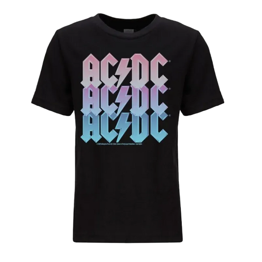 AC/DC Cool Blue Design Youth T-Shirt