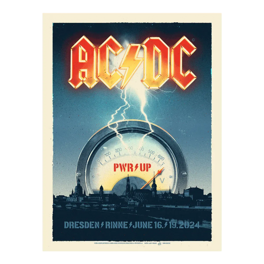 AC/DC Dresden Tour 2024 Poster